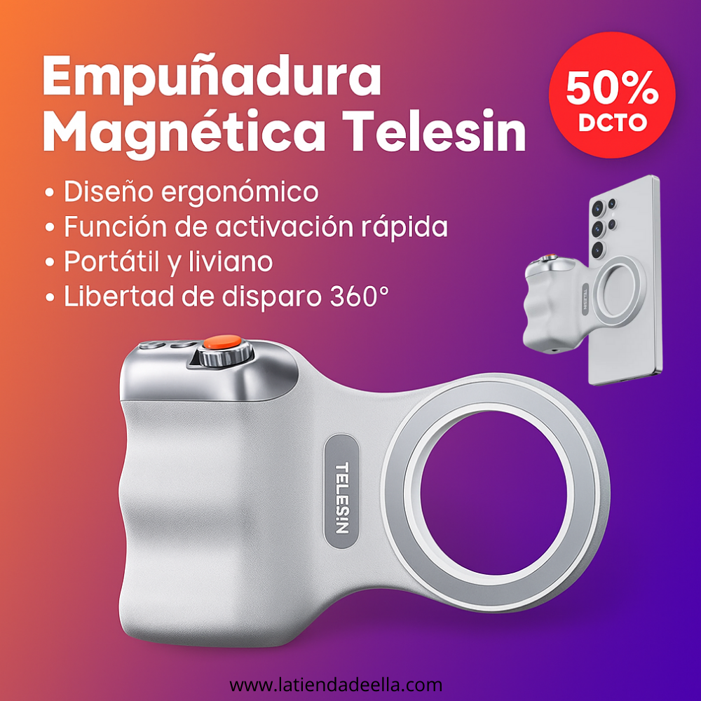 Empuñadura Magnética Para Cámara De Teléfono TELESIN