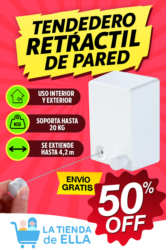 Tendedero Ropa Retractil