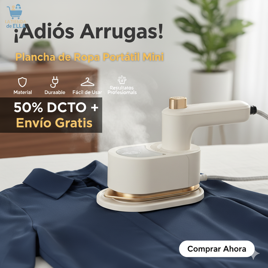 Plancha de vapor portátil 2 en 1 para prendas de vestir, ideal para viajes